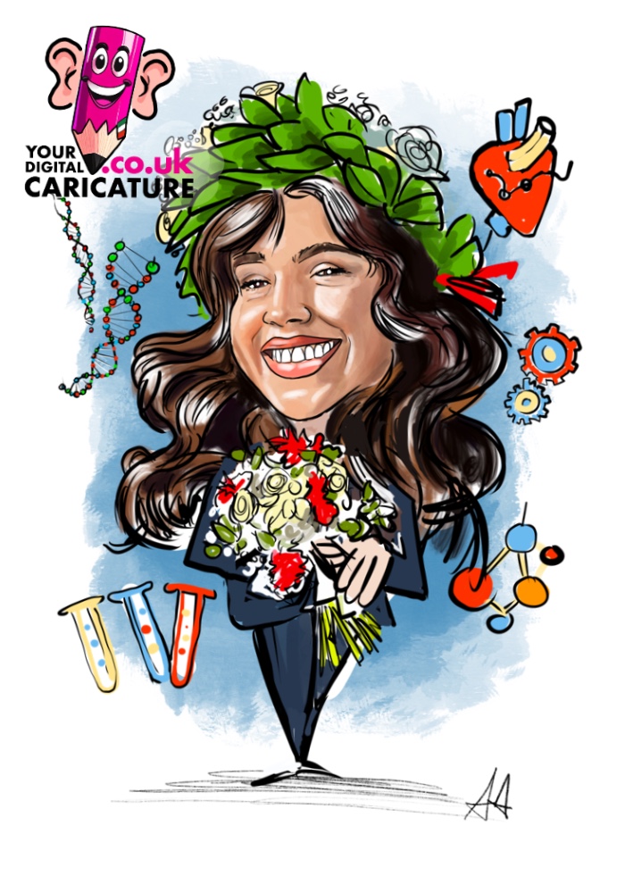 Graduation caricatures - caricatures from photos